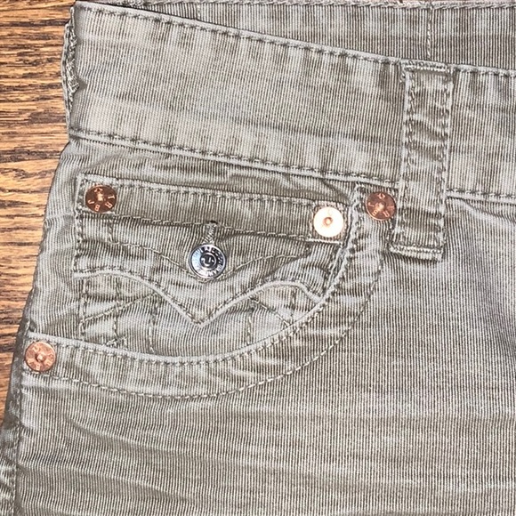 NWT True Religion Brand Jeans Green Corduroy Pants for Men - Size 30 - Picture 6 of 11